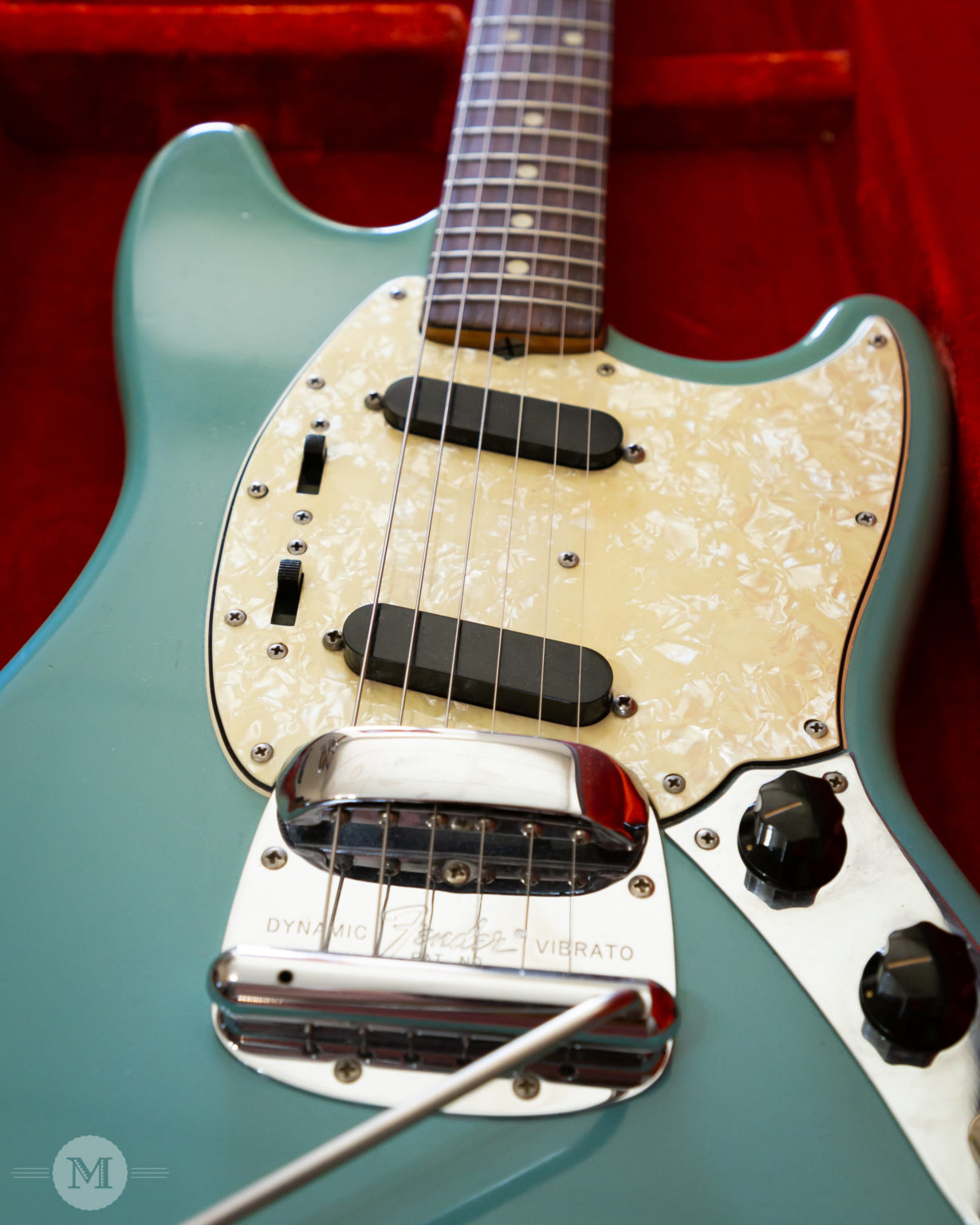 Fender 1966 Daphne Blue Mustang Mass Resonator