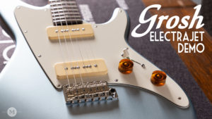 Don Grosh Electric Guitars - ElectraJet Ice Metallic Blue - Short Scale