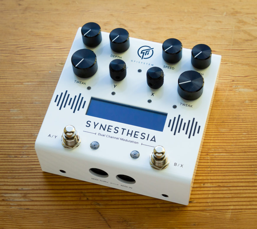 GFI System - Synesthesia Dual Channel Modulation Pedal - Limited White